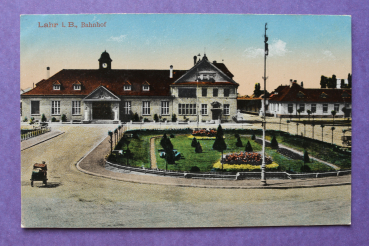 Ansichtskarte AK Lahr i B 1900-1920 Bahnhof